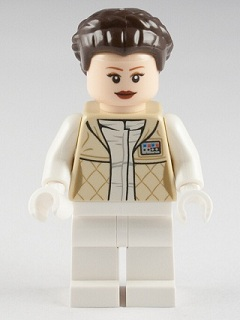 LEGO Minifigure -- Princess Leia (Hoth Outfit, French Braid Hair)-Star Wars / Star Wars Episode 4/5/6 -- SW0346 -- Creative Brick Builders